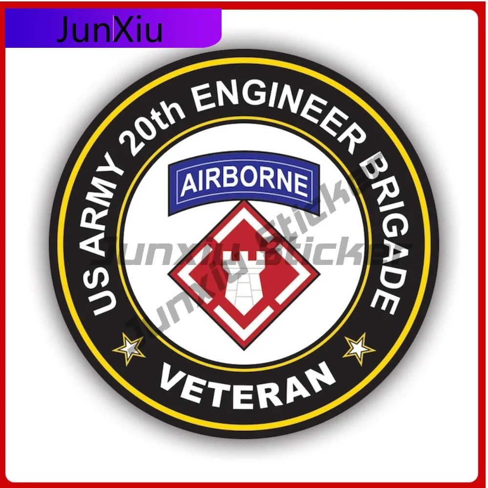 

20th Engineer Brigade Veteran Stickerwaterproof Outdoor Anime Bumper Waterproof Vinyl Decal For Refrigerators High Quality