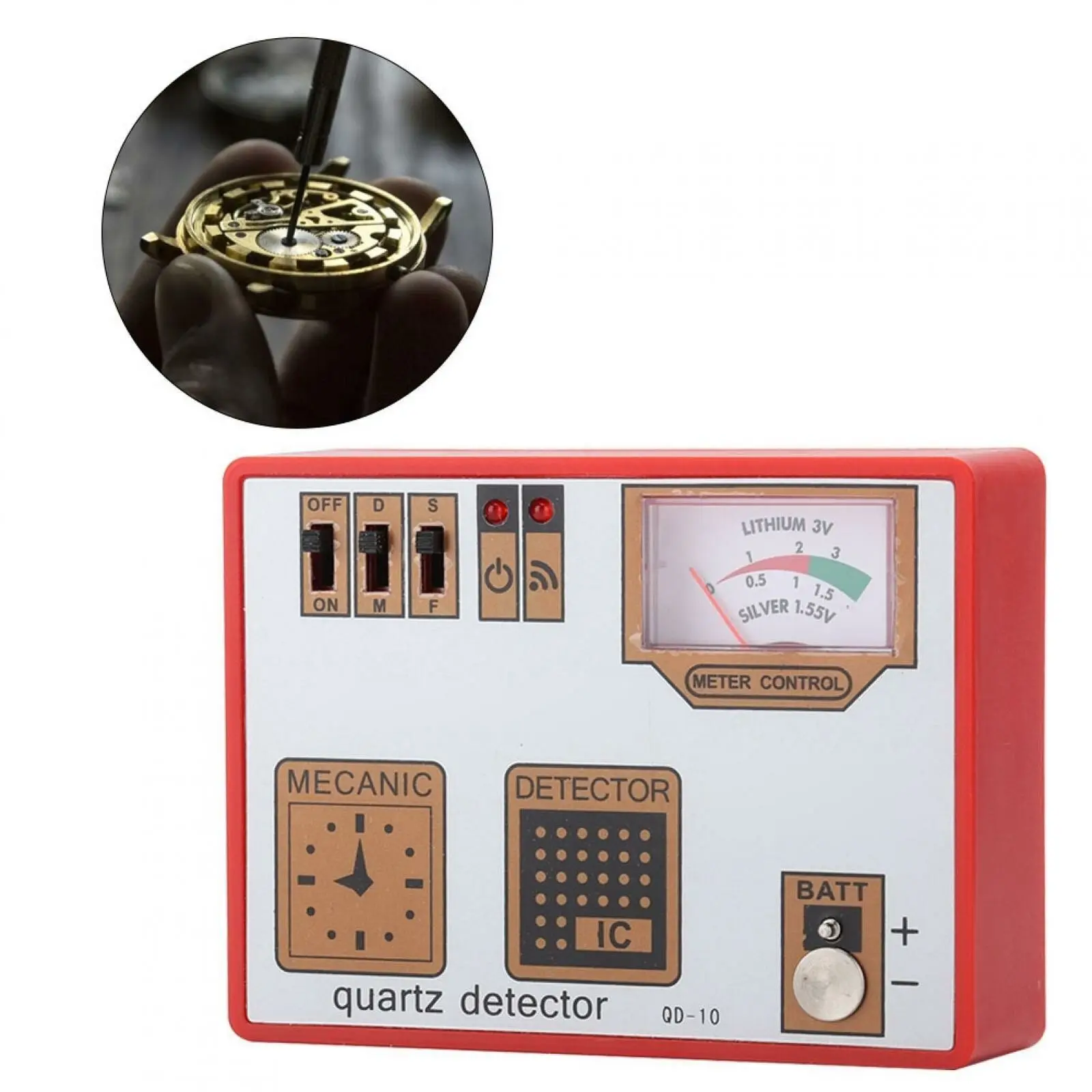 Universal Quartz Mechanical Watch Repair Demagnetizor Watch Battery Tester Detector Multi-Function Watch Tester
