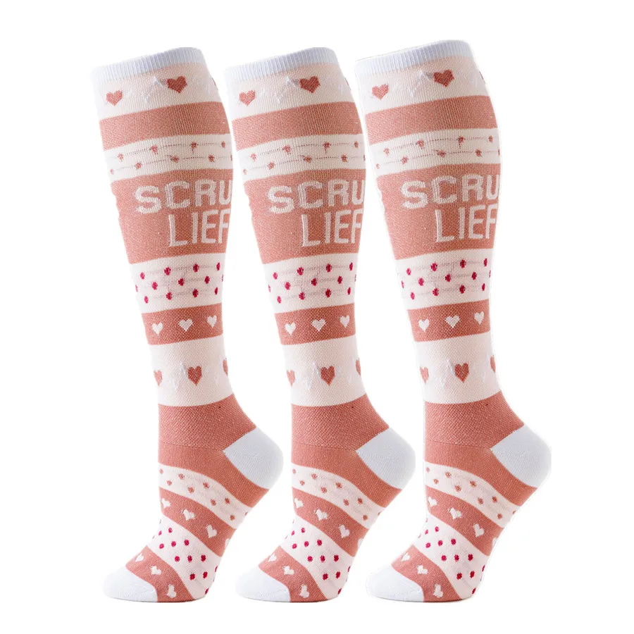 Calcetines de compresión para hombre y mujer, medias deportivas para ciclismo, correr, Yoga, fútbol atlético, baloncesto, Rugby, senderismo, tenis, monopatín