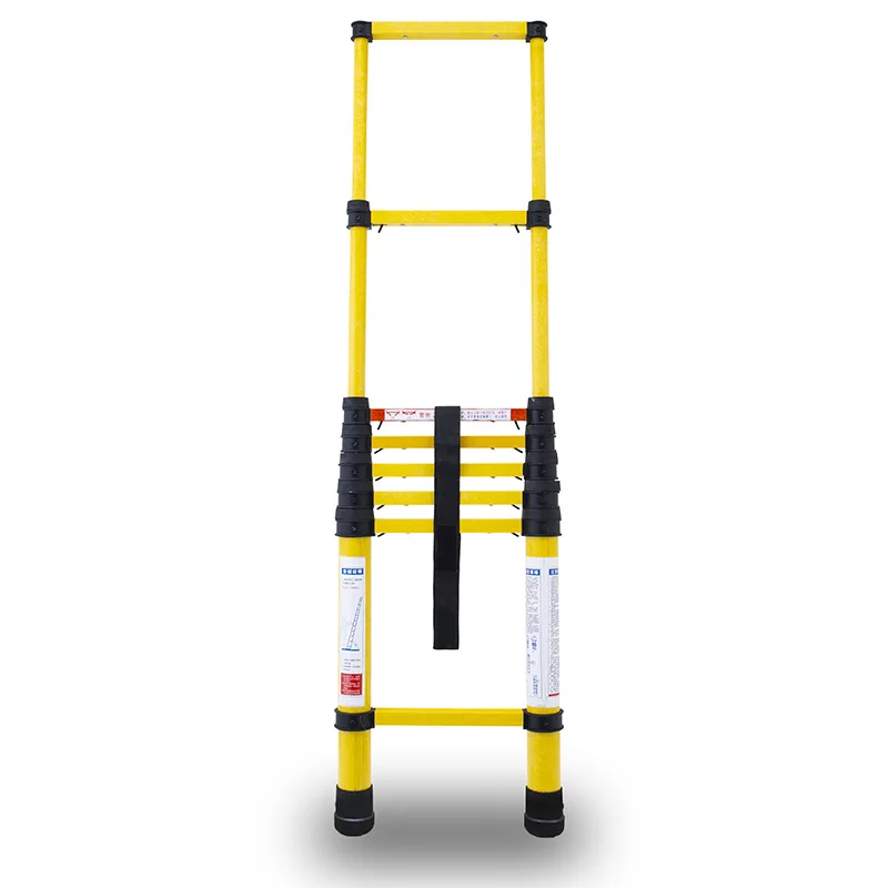 3M 8-steps ladder Power Insulated Electrical Ladder Telescopic Ladder Stretching Ladder  Engineering Ladder Fire Escape Ladder