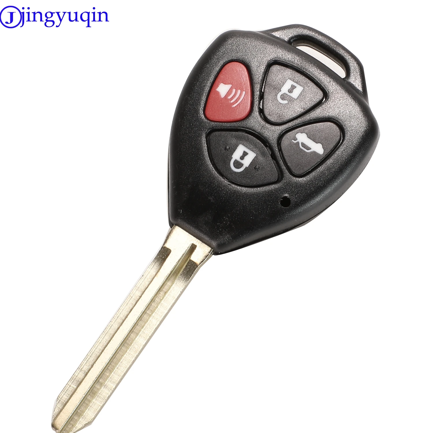 jingyuqin 4 Buttons Remote Car Key Shell Case Cover Fob Replacement For Toyota Camry Avalon Corolla Matrix RAV4 Venza Yaris 3+1