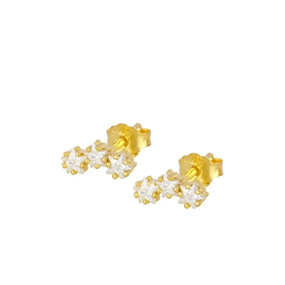 CRMYA Gold-color Dangle Stud Earrings For Women Boho Style Cubic Zirconia Waterproof Women Earrings 2023 Jewelry Wholesale