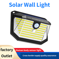 Toopro T22 Solar wall lamp, three-stage mode, human body induction, 1200mAh battery, solar charging, shell material ABS+PC