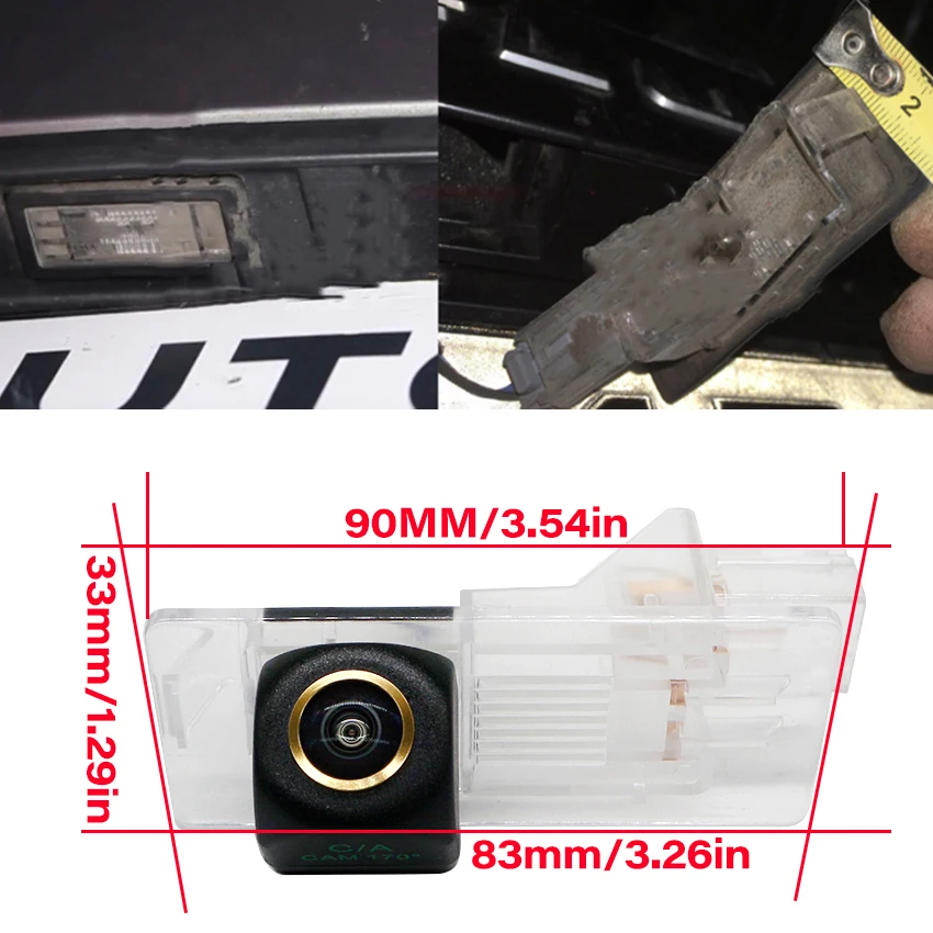 1080P HD 170 ° كاميرا الرؤية الخلفية للسيارة لرينو ثاليا 2008 ~ 2013 رمز 2 II 2008 ~ 2013 ملحقات عكس مواقف السيارات AHD #2