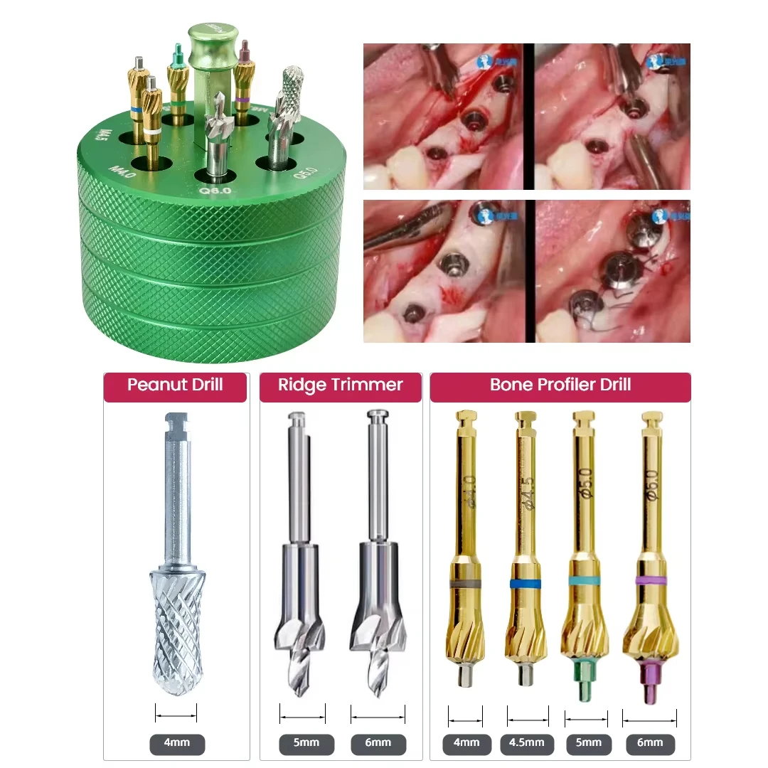 

Dental Implant Bone Profiler Grinding Bur Surgical Instrument for Hiossen OSS Den ITI MIS Adin