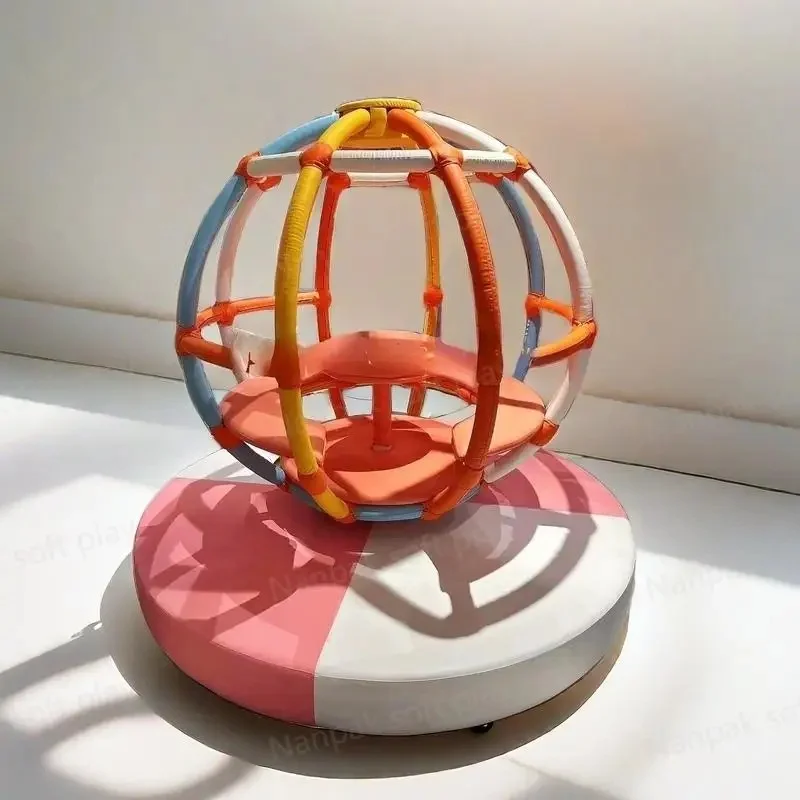 Happy Time Custom Color Indoor Playground for Kids Amusement Rotate Sensory Merry Go Round Soft Play Child Soft Play Equipment