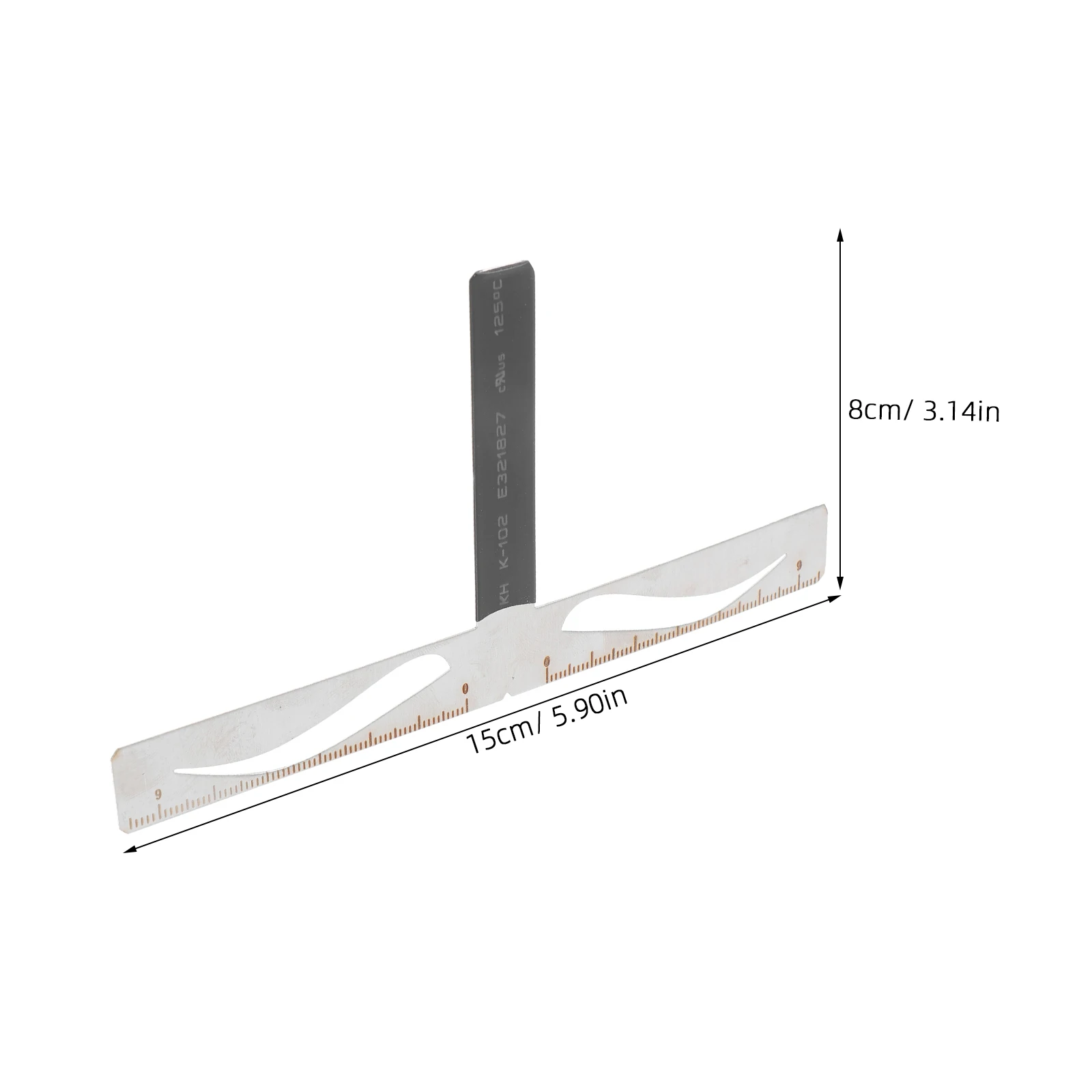 مسطرة استنسل الحواجب قالب احترافي قابل لإعادة الاستخدام لتشكيل الحواجب السريع وتصحيح التماثل أداة تصميم الحاجب للسيدات