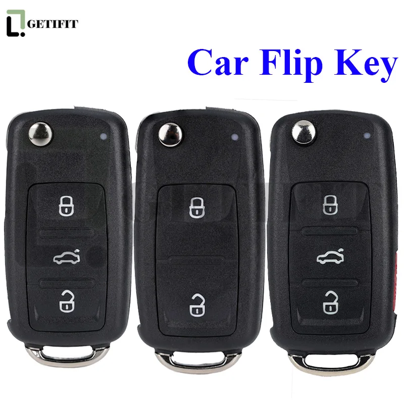 2 3 4 Buttons Car Key Shell for VW Volkswagen Tiguan Passat CC Golf Mk6 SEAT Key Fob Shell Car Key for Skoda Octavia 5K0837202AD