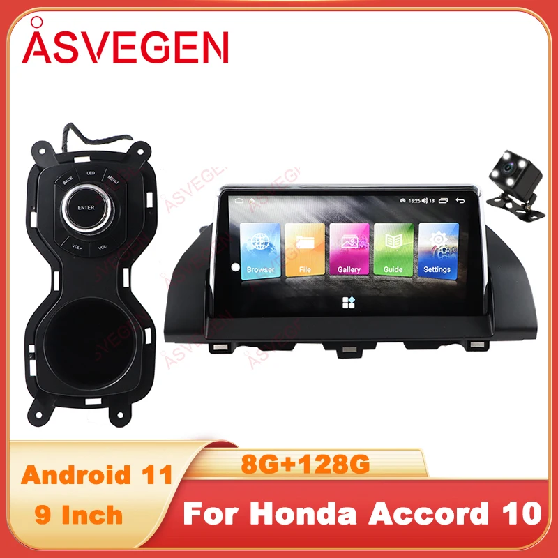 

9.66 Inch Android 11 Car Radio For Honda Accord 10 Multimedia Player 4G WIFI GPS Carplay Head Unit Auto Stereo Screen