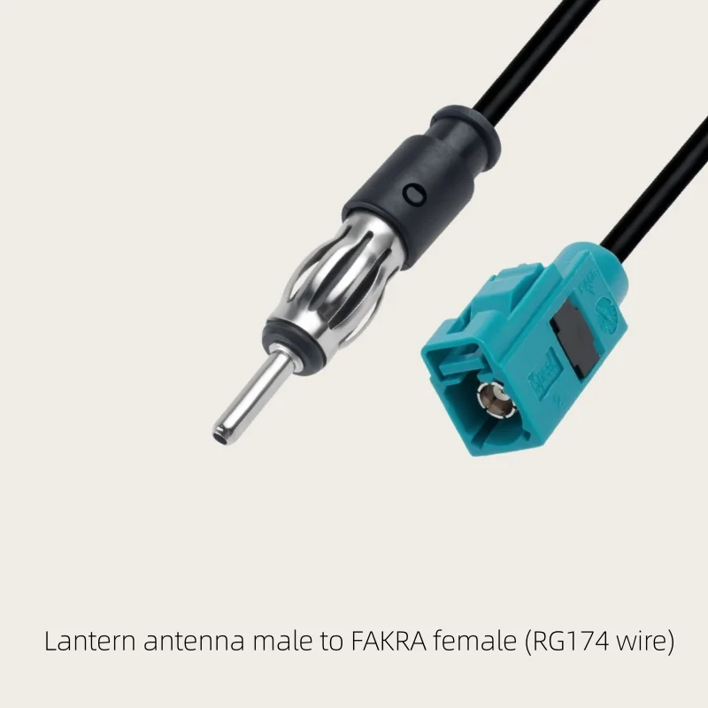 Car Lantern Antenna FAKRA SMA Male to Female Adapter for 360 Panoramic Camera RG174 Cable