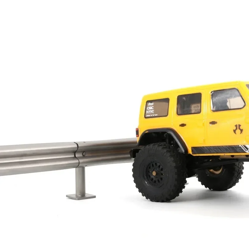 Simulazione Guardrail Strada In Metallo per 1/14 Trattore Rimorchio Camion 1/18 1/24 SCX24 TRX4M 1/10 Auto On-Road RC Auto Parti di Aggiornamento