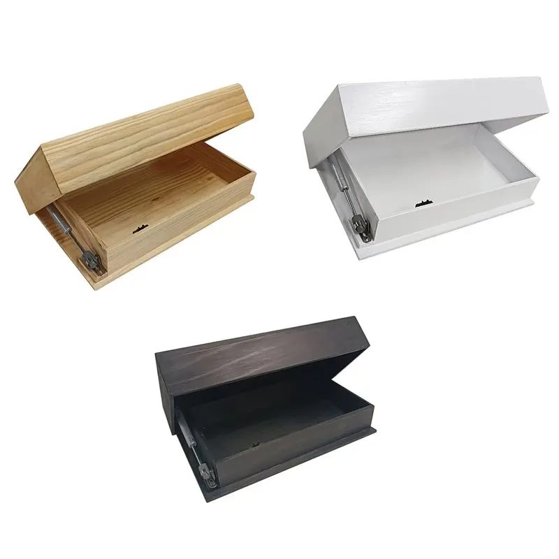 ABKS-Secret Compartment Storage Shelf Wooden Concealed Floating Wall-Mounted Rack