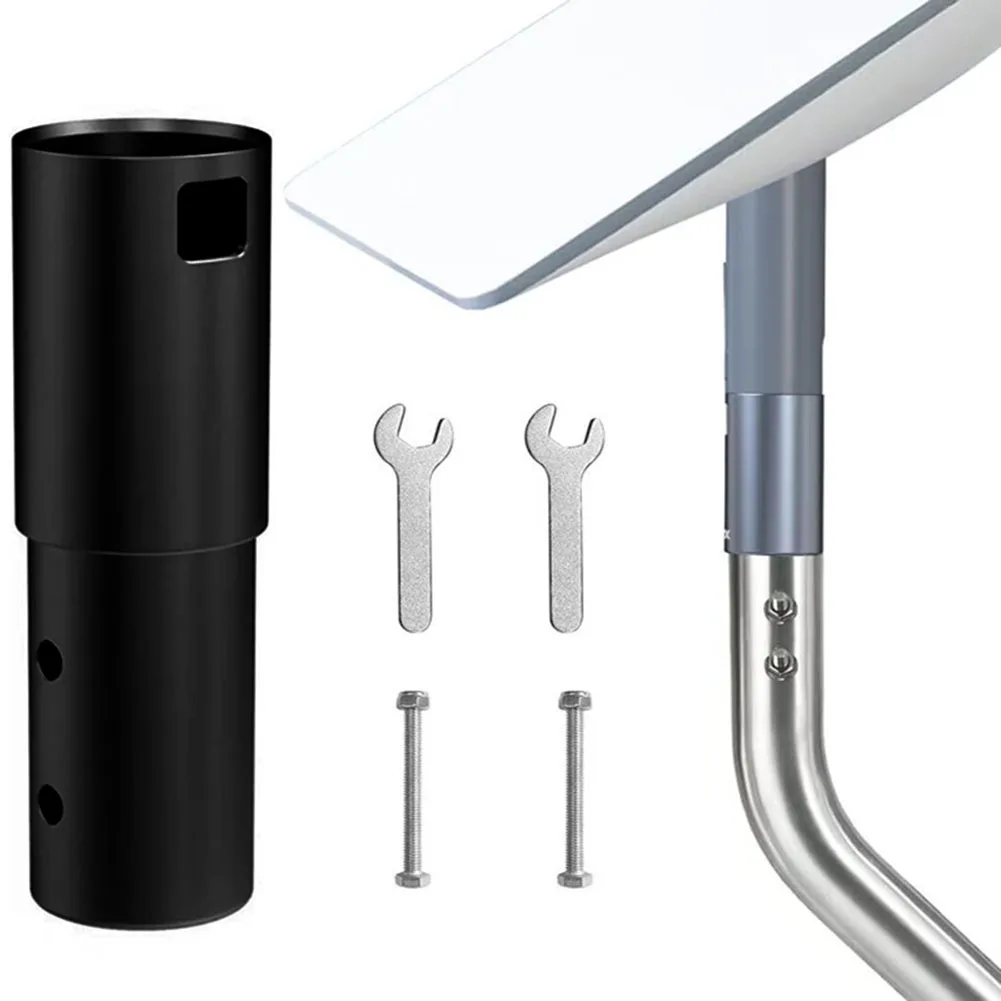 Adattatore per tubo Kit di montaggio in lega di alluminio Installazione satellitare esterna Installazione semplice Costruzione in alluminio resistente