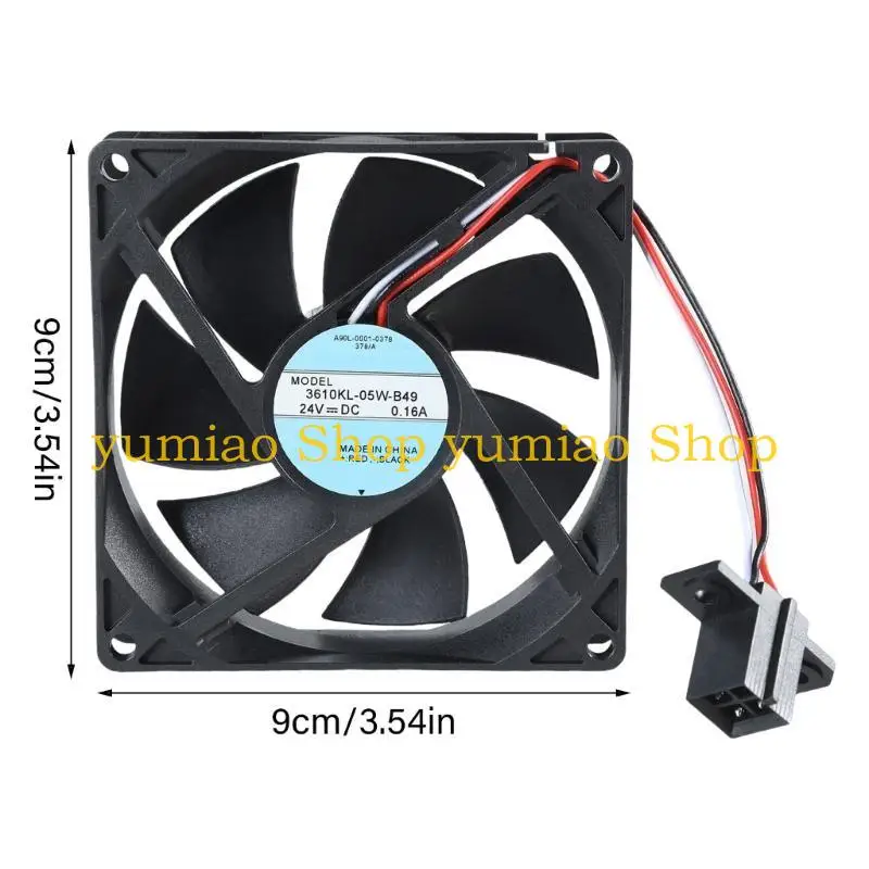 مروحة 587B سريعة التشتيت للحرارة 3610KL-05W-B49، تشغيل منخفض الضوضاء للألعاب الاحترافية وأعمال الكمبيوتر المكثفة