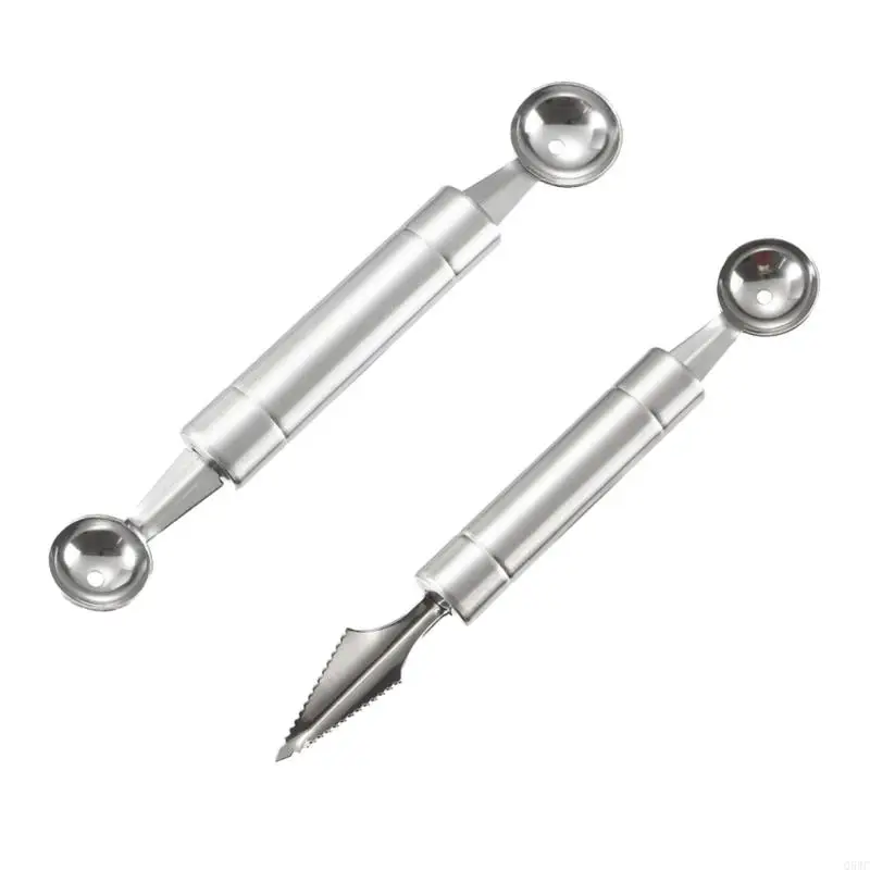 

Набор из 2 профессиональных инструментов для дыни с эргономичной ручкой для лепки фруктов Q5WC