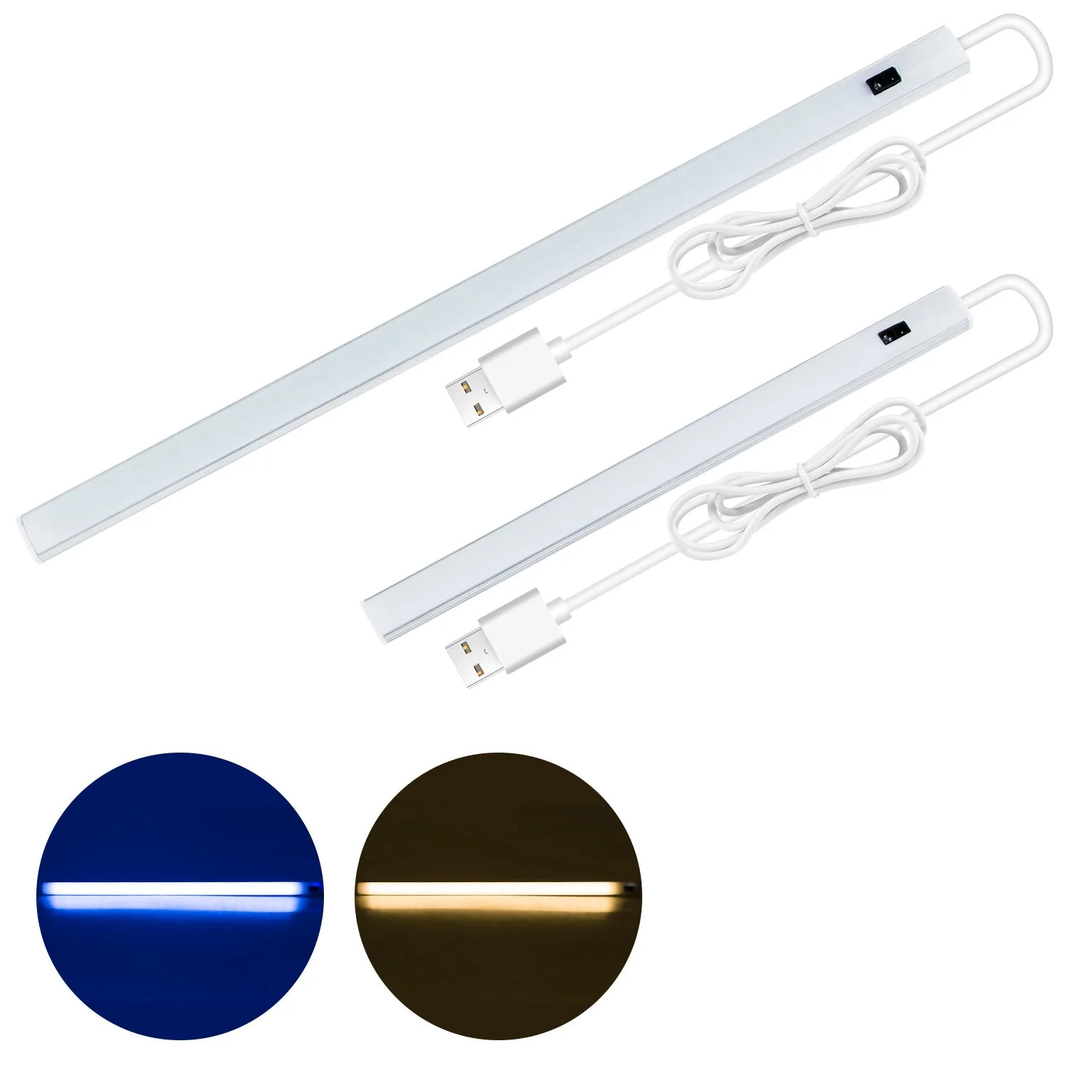 ABZV-5V usb tira led lâmpada de mesa interruptor varredura mão sensor movimento lâmpada sala estudo sob armário luzes cozinha 30cm luz quente