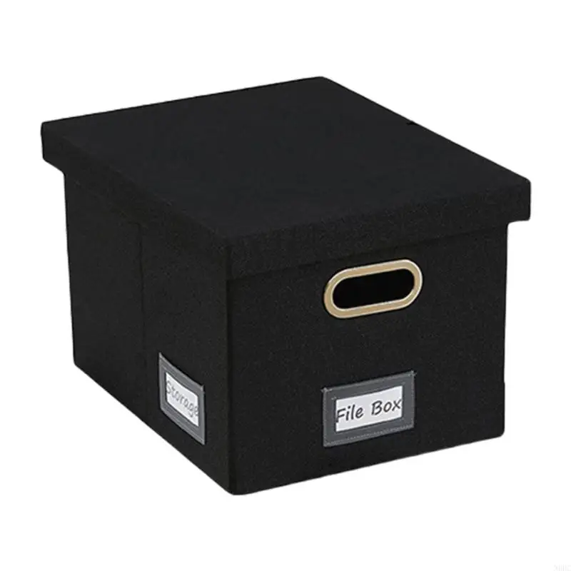 

Foldable File Fabric Storage Box File Folders for Office N0HC