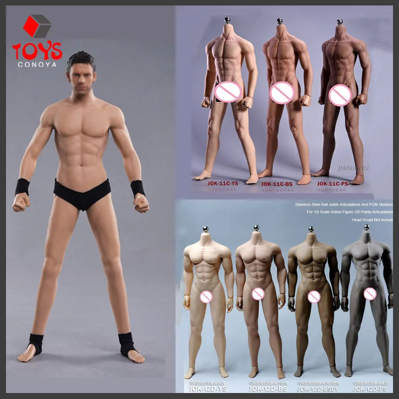 JIAOU Doll JOK-10A JOK-11C JOK-12D 1/6 Strong Male Super-Flexible Seamless Body with Stainless Steel Skeleton 12'' Action Figure