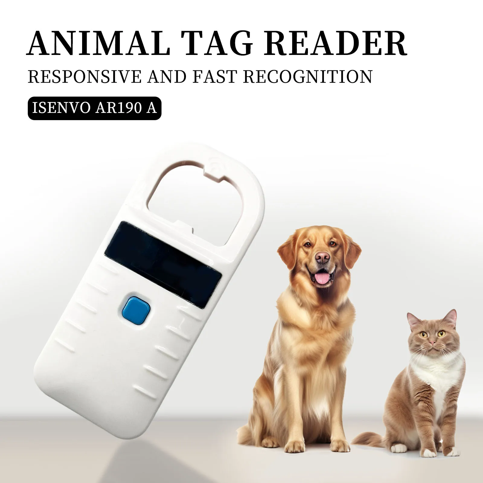Animal RFID Reader Pet Cat Dog Microchip Scanner Handheld 134.2KHz 125kHz Bluetooth Tag Reader FDX-B Glass Chip USB with Tag