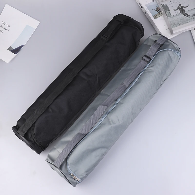 Large Capacity Exercise Yoga Mat Bag Multifunction Storage Bag Waterproof Fitness Bag Full-Zip Canvas Adjustable Shoulder Strap