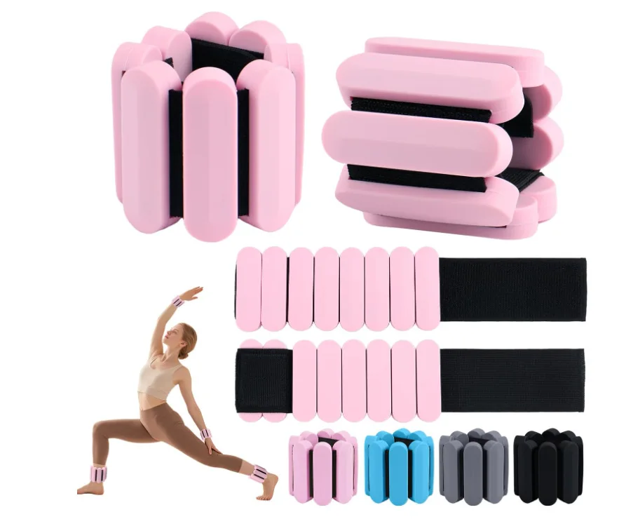 TWGZ Detachable Unisex Home Gym Weighted Wrist Band, 2-Pack 0.5lb × 2, Wrist Support, Weight Bearing for Sports, Rubber Material