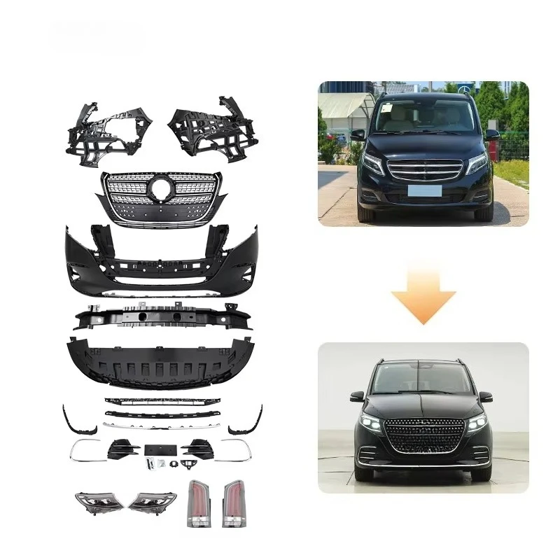 STLF New Arrival V Class 2025 Front Bumper Headlight Taillight Accessories for 2016-On Benzs V Class W447 to V300 Bodykit