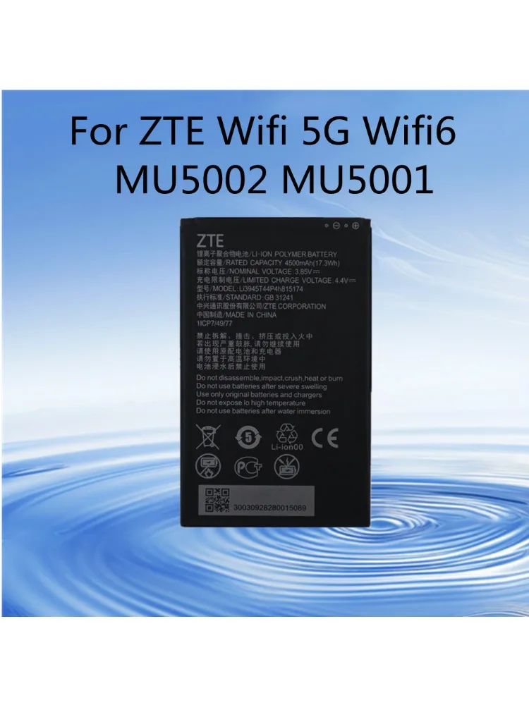 100% nowy oryginalny akumulator Li3945T44P4h815174 do ZTE MU5001 MU5002 5G Wifi Wifi6 przenośny bezprzewodowy router akumulatory w magazynie — zdjęcie produktu 6