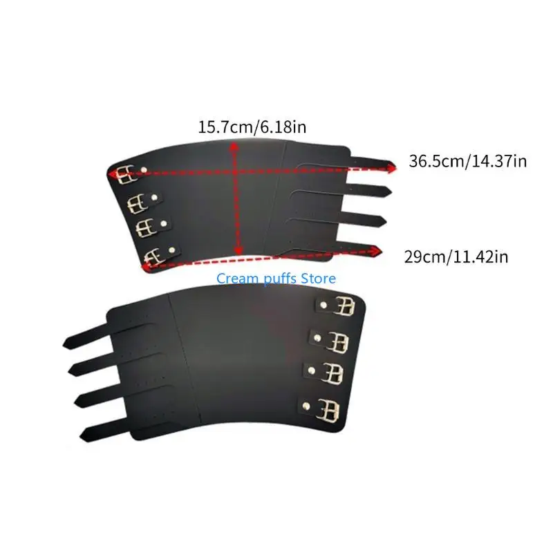 Bracelet Vintage du moyen âge 50LE, large bracelet à boucle, armure, manchette, gantelet, poignet en PU pour photo