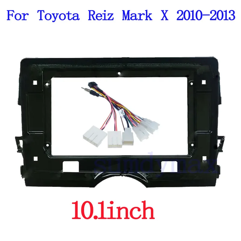 10.1 Inch Car radio Fascia for Toyota Reiz Mark X 2010-2013 9