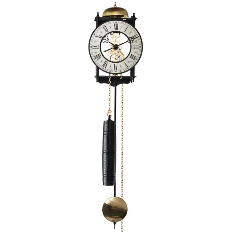 European mechanical wall clock, clock, living room, simple German movement, single weight hammer, swinging clock