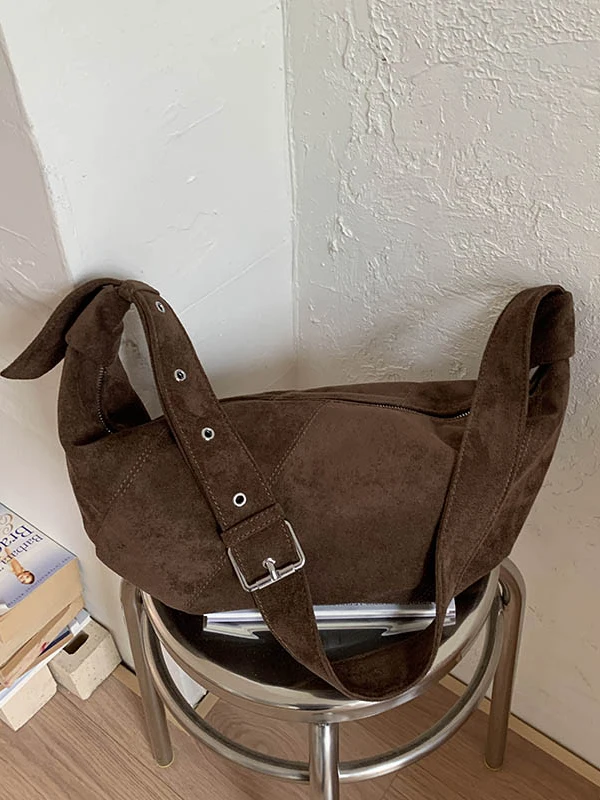 

Suede Matte Texture Women's Crossbody Bag Underarm Bag Casual Simplici Sle Autumn Winter Faion Retro Sensation Dumpling...