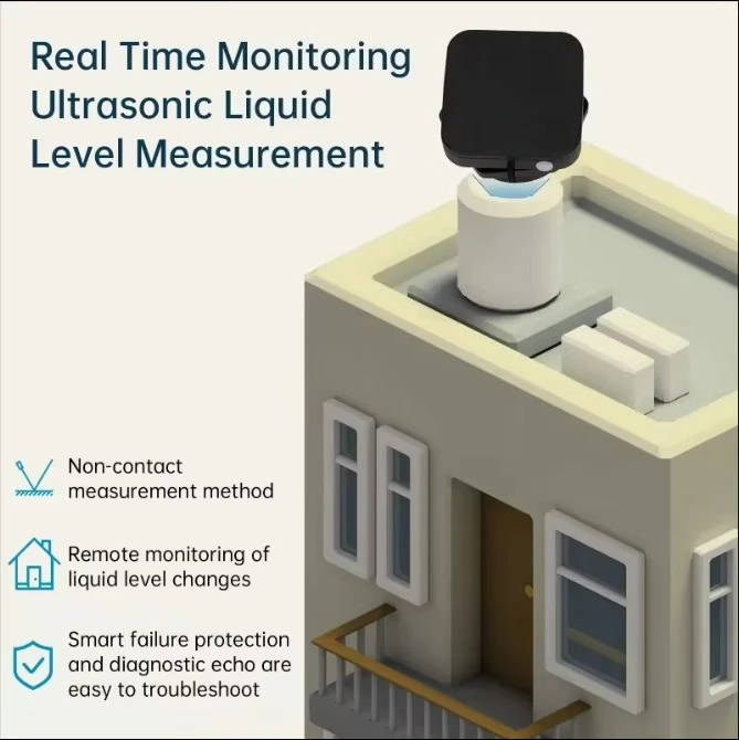 Non‑Contact Smart WiFi Tuya Ultrasonic Real‑Time Level Monitor for Diesel Tank Monitoring System
