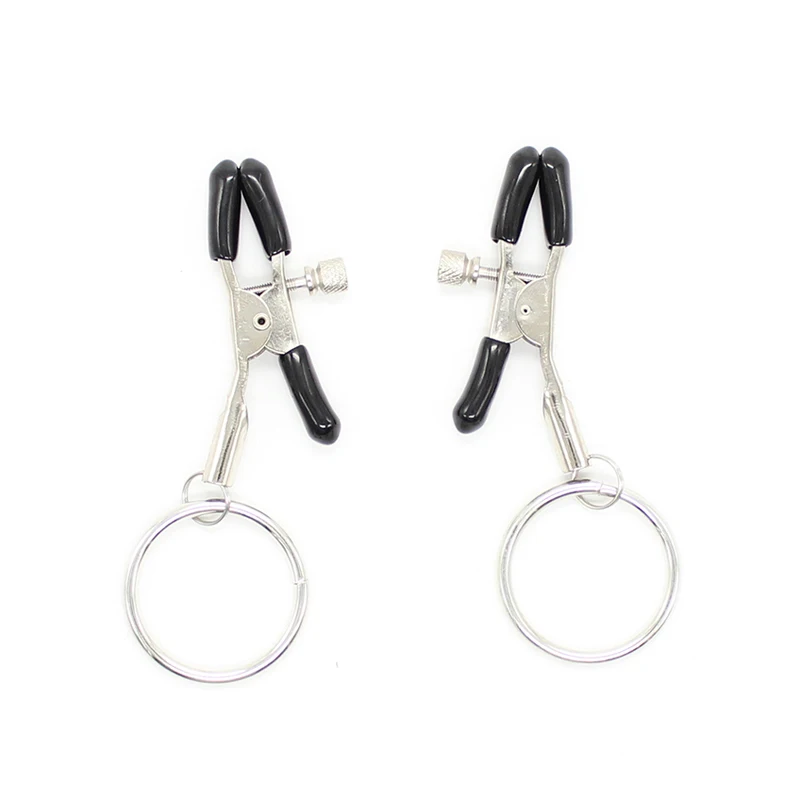 1 Pair Bdsm Nipple Clamps Metal Hoop Nipple Clamp Adult Sex Toys For Woman Sex Bdsm Toys Fetish Slave Erotic Games Sex Shop