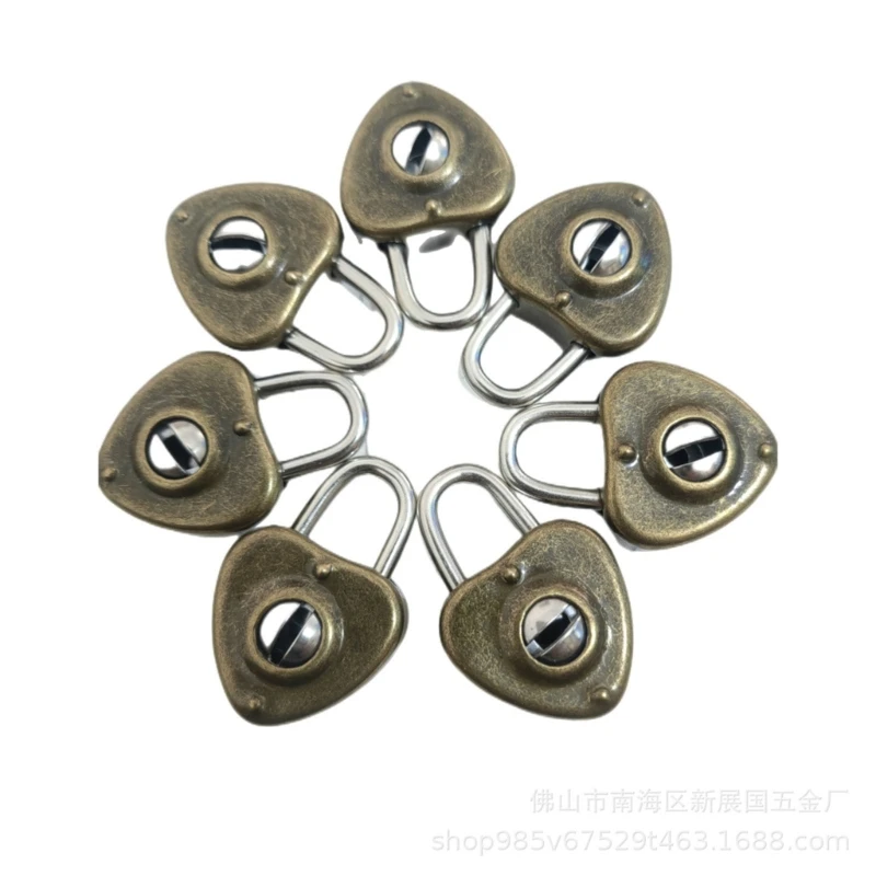 F92C MINI MINI MINI MINTAGE MANTAGE FHAIRE LOCK LOCK กับ Key Alloy Wishs Lock