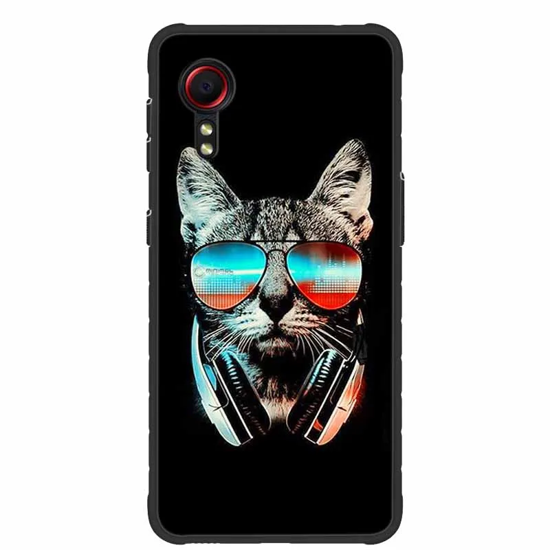 For Samsung Galaxy Xcover7 5G Case Animals TPU Soft Silicone Phone Cases Back Cover For Samsung Xcover 7 5G Wolf Protector Coque