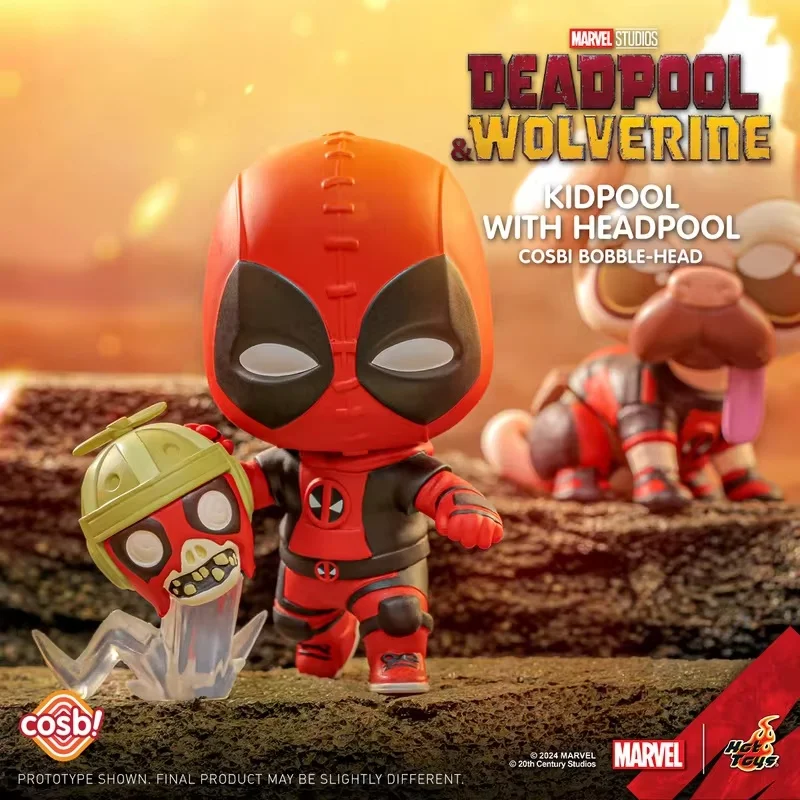 Oryginalne gorące zabawki Deadpool i Wolverine Cosbi Mini Doll kolekcjonerskie figurki Model z pcv zestaw garażowy Anime zabawka peryferyjna