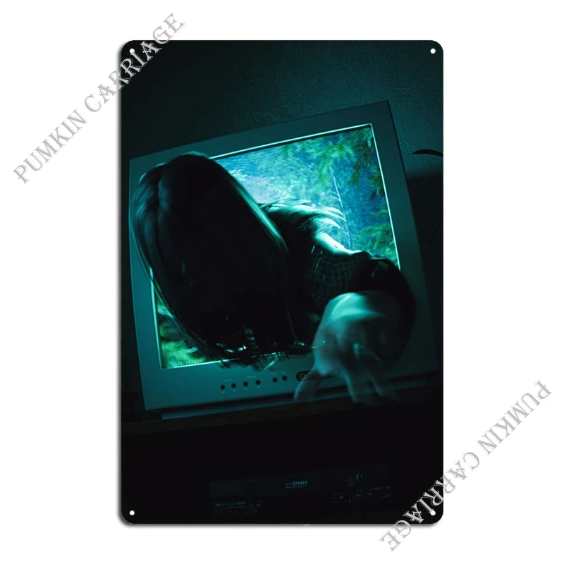 The Ring Sadako Metal Plaque Wall Cave Club Kitchen Sign Tin Sign Poster