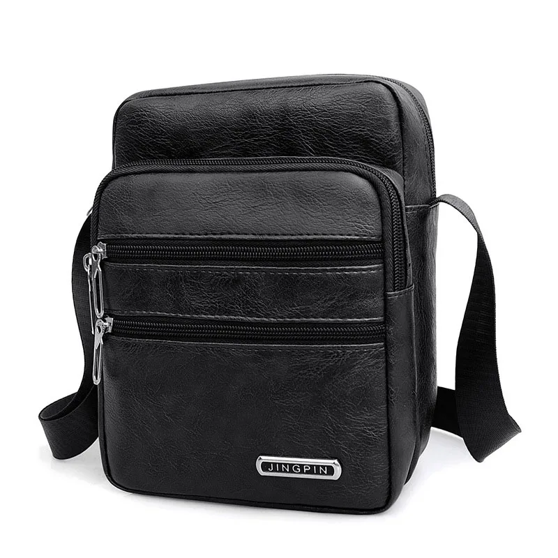 High Quality Men's Handbags PU Leather Bag For Man Male Cross Body Shoulder Messenger Bags Men's Casual Bussiness Handbags