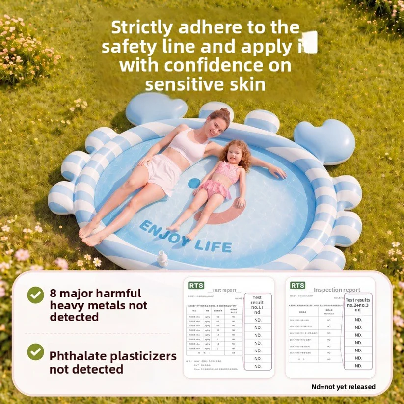 150/170cm Outdoor Kids Sprinkler Play Pad Mat Lawn Beach Inflatable Water Pad Spray Water Games Mat Beach Cushion