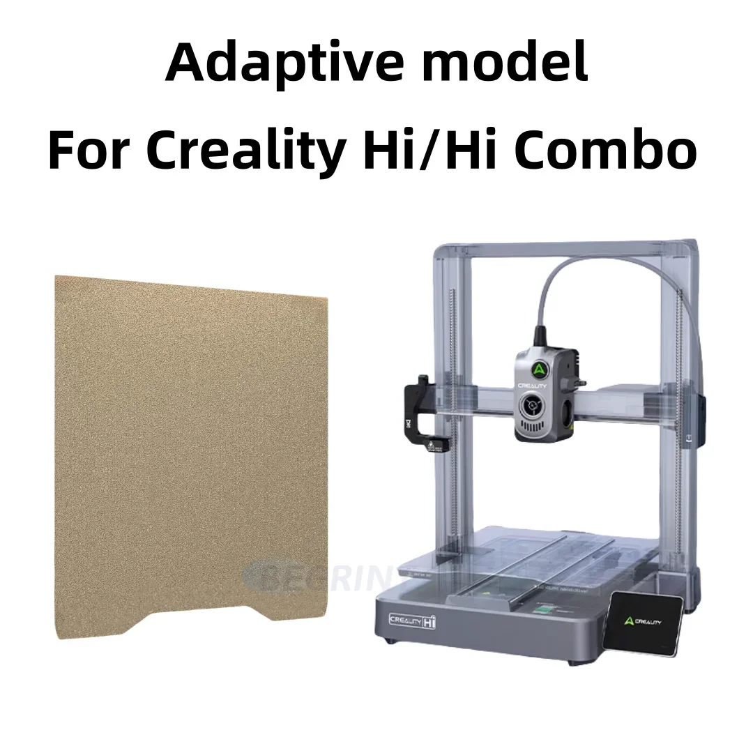 For Creality Hi Combo 265x280mm Cold Build Plate PEI PEO PET PEY Spring Steel Sheet Textured Smooth Heat Bed 3D Printer Parts