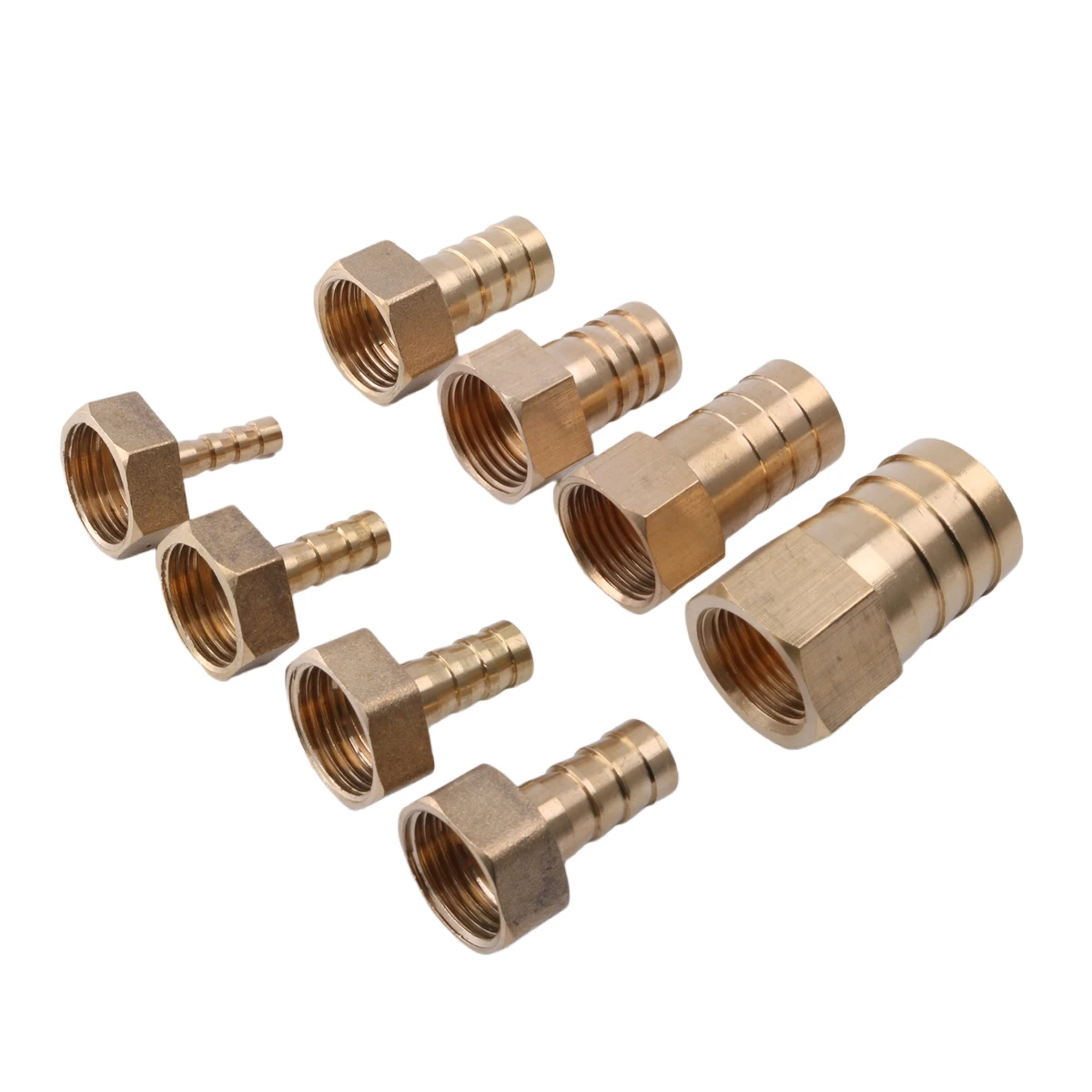 

1/2" To 6~25mm BSP Female Thread Copper Joints Soft Hose Connector Brass Adapter Air Tube Barb Pagoda Joint
