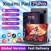 2025 Global Mi 11 inch tablet Android 14 Pad 7S Pro 16GB 1TB Snapdragon 8 Gen2 4K HD 5G WIFI Bluetooth WPS 20000mAh tablets Tab