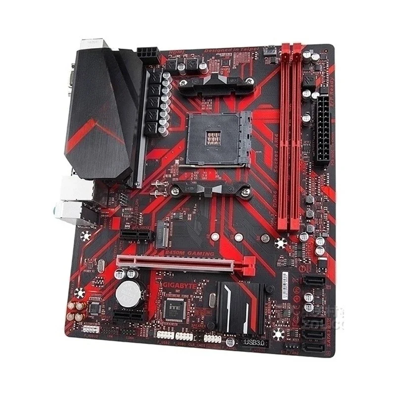 OEMB450M GAMING main board with AMD R7 2700X box pack processor AM4 set