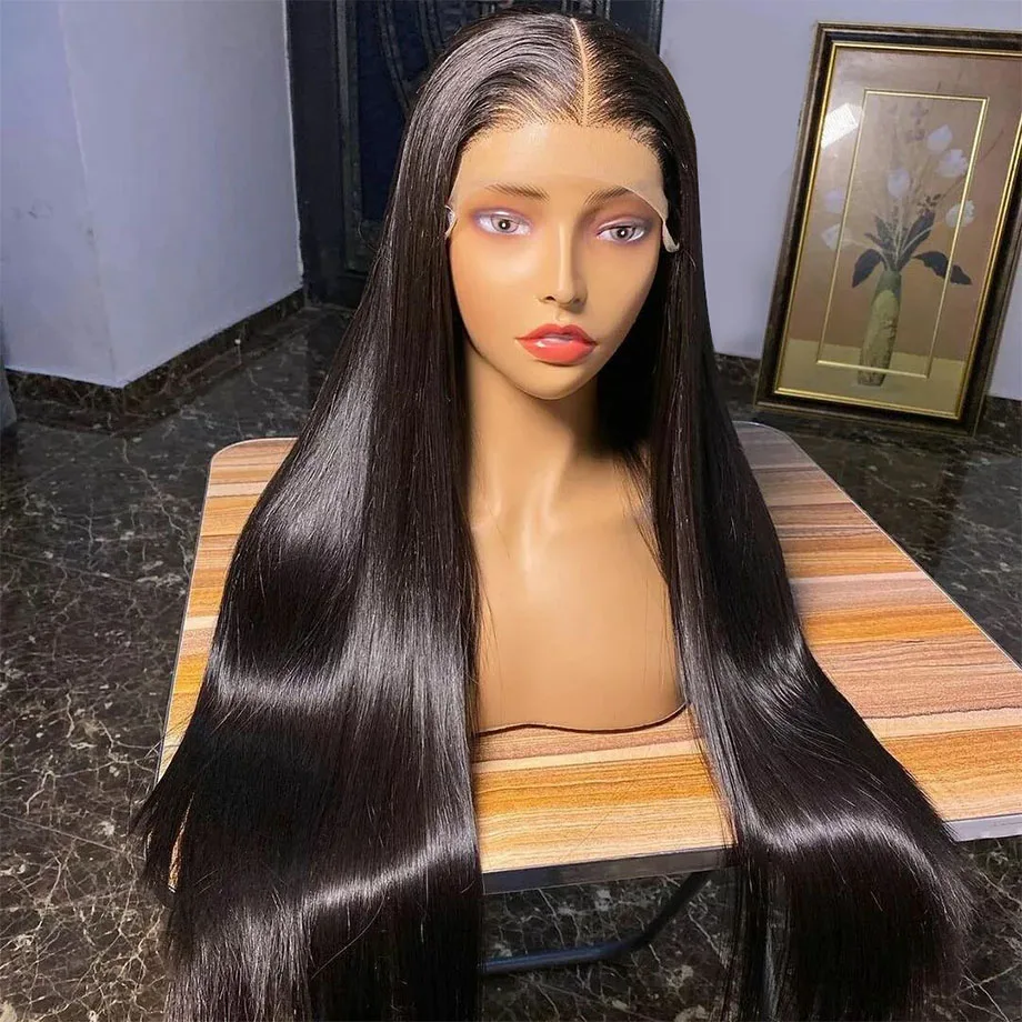 250 Density Straight Lace Front Human Hair Wigs For Women 13x4 Transparent Lace 13x6 HD Lace Frontal Wig Brazilian Wigs On Sale