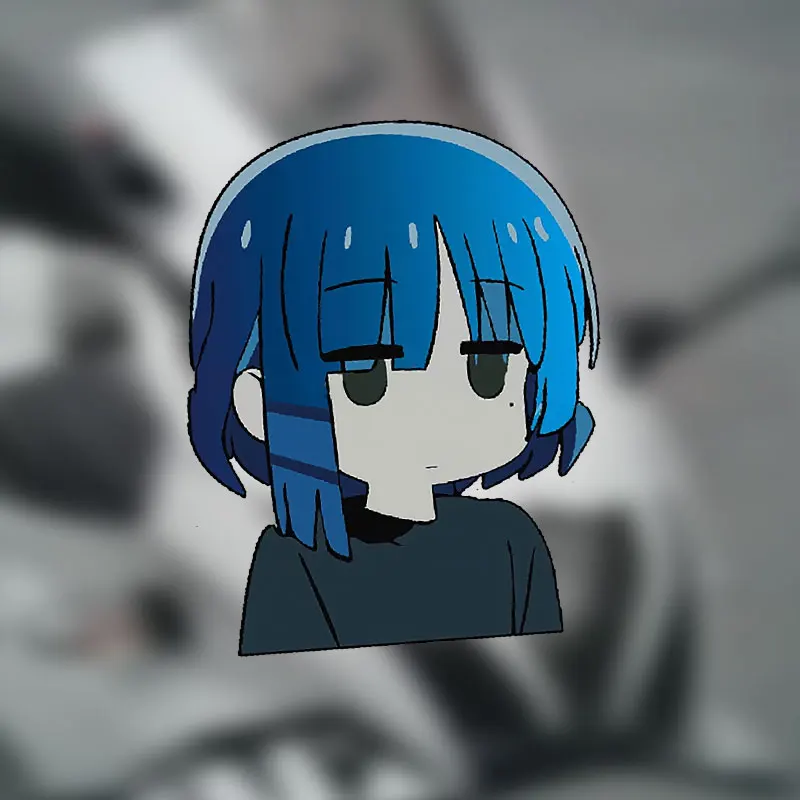 

1PC Anime Girl JDM Motorcycle Sticker Waterproof for Motorbike Front Fairing Side Panel Car Window Rear Bumper Electric Scooter