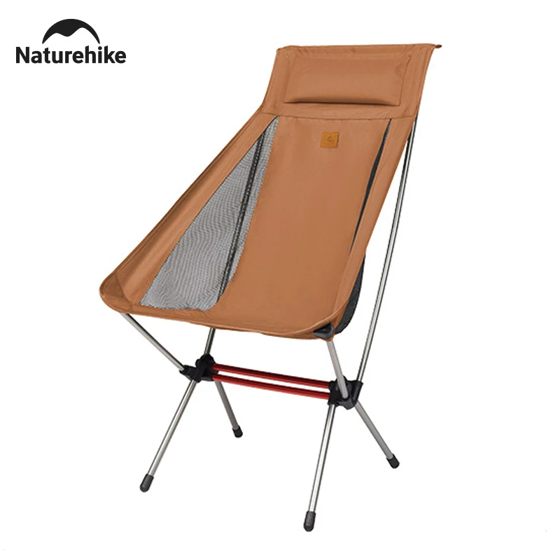 Naturehike Camping Moon Chair Ultralight klapstoel met hoge rugleuning Draagbare 120 kg belasting Reisschommelstoelen Outdoor visstoel