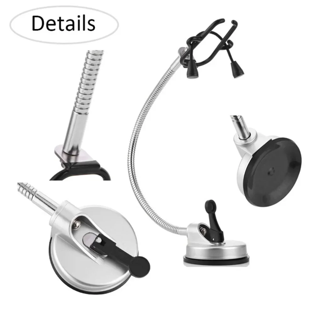 

360 Degrees Rotation Flexible Hairdryer Holder Organizing Rack Stand Hands Free Hair Dryer Holder Suction Cup Pet Grooming Table