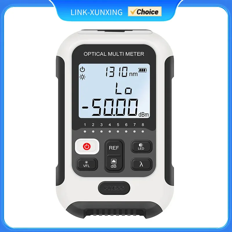 FTTH Optical Power Meter -70~+10dBm/-50~+26dBm Fiber Optic Cable Tester For SC/FC Connector With Led Lighting Free shipping