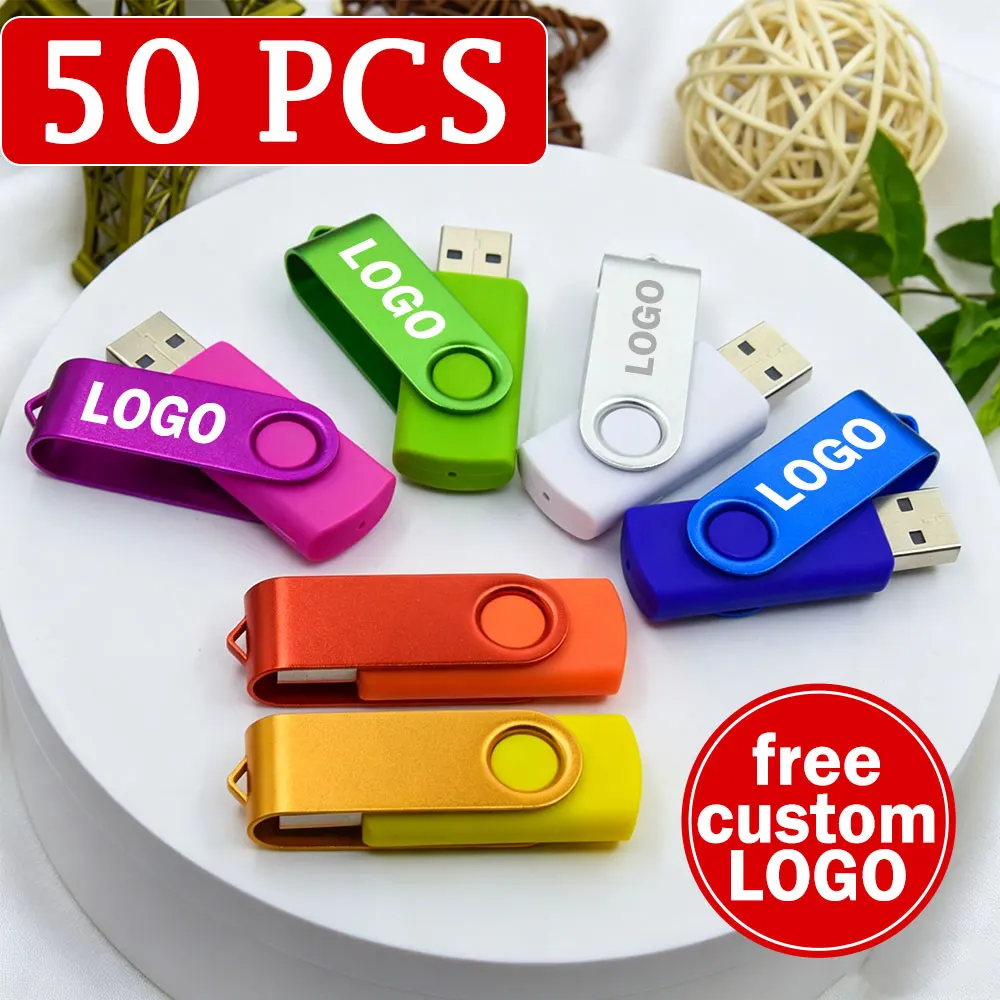 

50 шт. USB-накопителей 2.0 с индивидуальным логотипом, высокоскоростные USB-флешки 2.0 Флеш-накопитель (USB-флешка) 4 ГБ, 8 ГБ, 16 ГБ, 32 ГБ, 64 ГБ