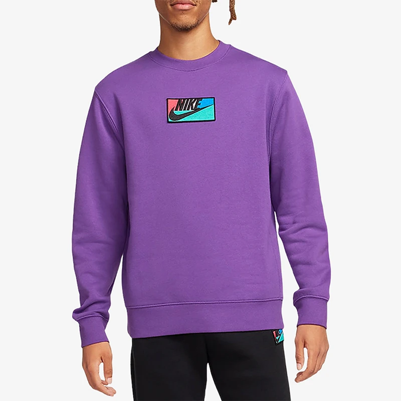 

Оригинальная мужская флисовая толстовка с принтом Nike FB8436-599